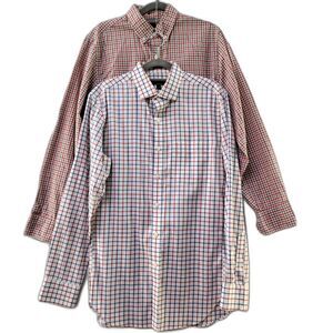 Bundle of x2 Multicolored J. Crew 100% Cotton Button-Up & Button-down Shirt Sz S